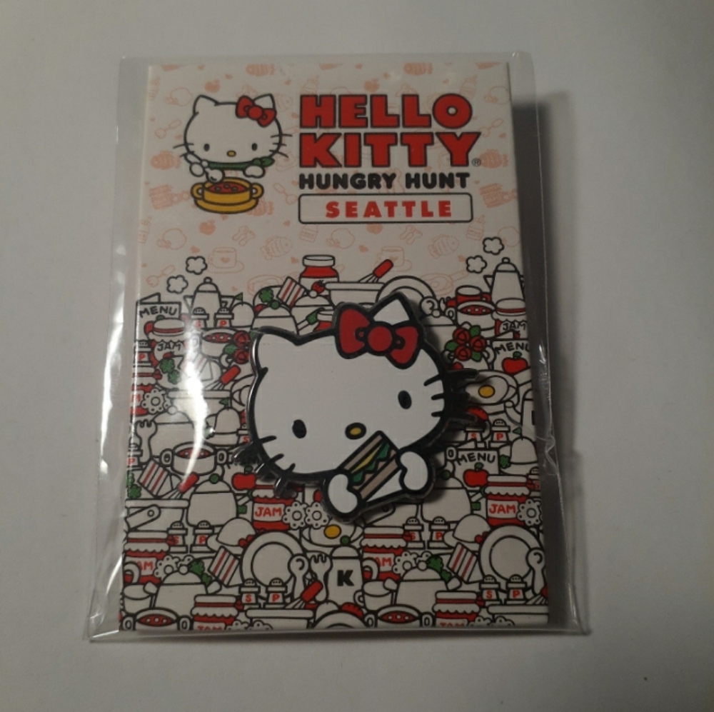Hello Kitty Hungry Hunt Sandwich Pin